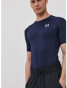 Tréninkové tričko Under Armour 1361518 tmavomodrá barva, 1361518