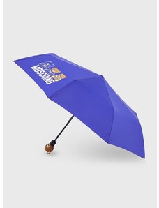 Deštník Moschino fialová barva, 8061