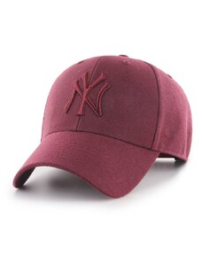 47 brand Čepice 47brand MLB New York Yankees hnědá barva, s aplikací