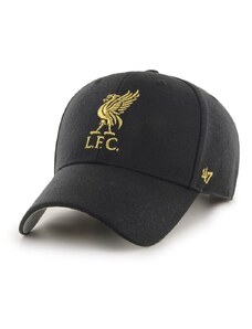 Kšiltovka 47brand EPL Liverpool černá barva, s aplikací