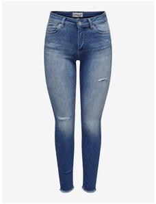 Modré dámské skinny fit džíny ONLY Blush - Dámské