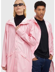 Nepromokavá bunda Rains Long Jacket růžová barva, přechodná, 12020.2-20.Pink.Sk