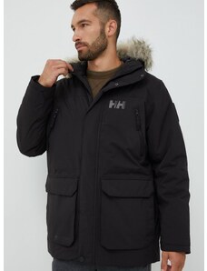 Bunda Helly Hansen REINE PARKA pánská, černá barva, přechodná, 53630