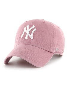 Čepice 47brand MLB New York Yankees růžová barva, s aplikací, B-NLRGW17GWS-QC