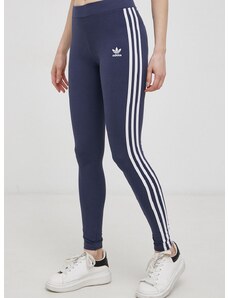 Legíny adidas Originals HD2347 dámské, tmavomodrá barva, hladké