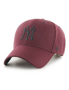 Čepice 47brand MLB New York Yankees fialová barva, s aplikací