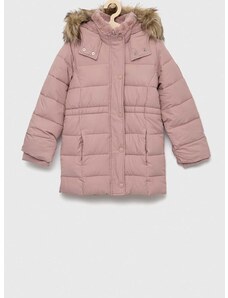 Dětská bunda Abercrombie & Fitch růžová barva