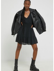 Šaty Abercrombie & Fitch černá barva, mini