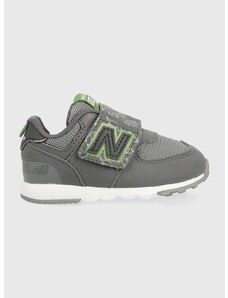 Dětské sneakers boty New Balance NBNW574 šedá barva