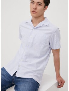 Košile Premium by Jack&Jones pánská, fialová barva, regular, s klasickým límcem