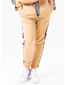 Kalhoty Hype dámské, oranžová barva, s aplikací