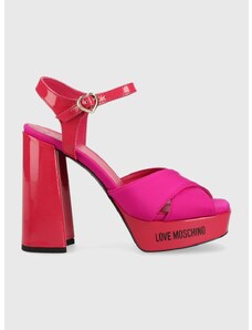 Sandály Love Moschino San Lod Quadra 120 růžová barva, JA1605CG1G