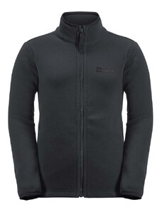 Dětská mikina Jack Wolfskin TAUNUS JACKET K černá barva, hladká