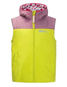 Dětská vesta Jack Wolfskin VILLI VEST K zelená barva