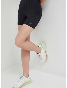 Běžecké šortky New Balance Q Speed černá barva, high waist