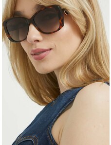 Sluneční brýle Love Moschino dámské, hnědá barva