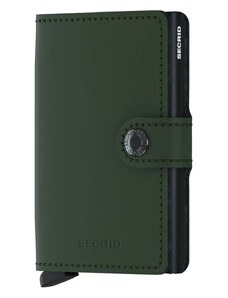 Peněženka Secrid černá barva, MM.Green.Black-Green.Blac