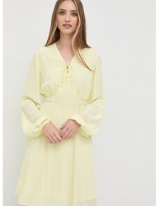Šaty Ivy Oak žlutá barva, mini
