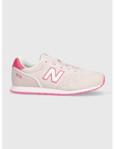 Dětské sneakers boty New Balance NBYC373 růžová barva