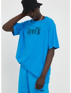 Bavlněné tričko Levi's s potiskem