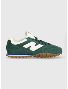 Semišové sneakers boty New Balance URC30RC zelená barva