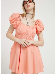 Šaty Abercrombie & Fitch oranžová barva, mini
