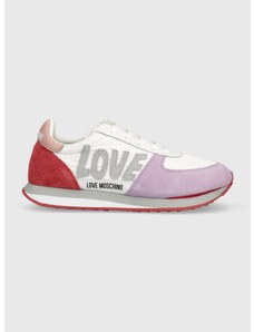 Sneakers boty Love Moschino růžová barva, JA15322G0GIN810A