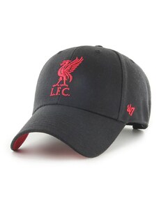 Čepice 47brand Liverpool FC černá barva, s aplikací, EPL-BLPMS04WBP-BK