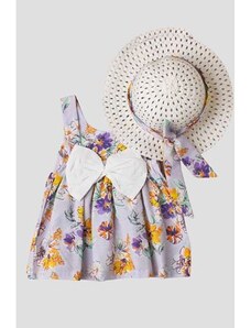 Kidex’s Letní šaty s kloboukem Purple