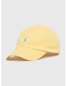 Bavlněná baseballová čepice Polo Ralph Lauren žlutá barva, 211912843