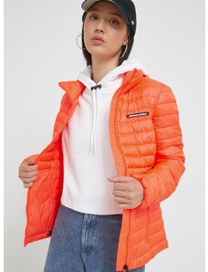 Bunda Superdry dámská, oranžová barva, přechodná