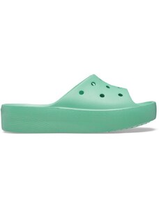 Pantofle Crocs Classic Platform Slide - Jade Stone