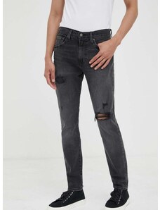 Džíny Levi's 512 SLIM TAPER pánské, šedá barva