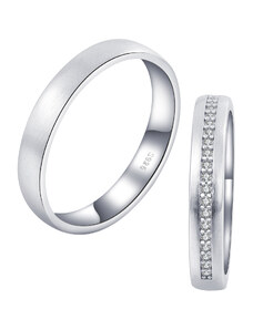 OLIVIE Snubní stříbrný prsten MATE 7481