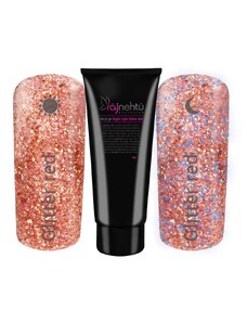 Ráj nehtů Akryl-gel v tubě - Night Light Glitter Red 30g