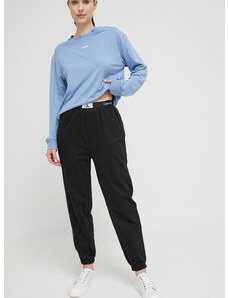 Bavlněné kalhoty Calvin Klein Underwear černá barva