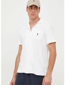 Košile Polo Ralph Lauren pánská, bílá barva, regular, s klasickým límcem