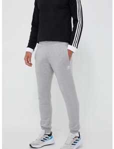 Tepláky adidas Originals šedá barva, melanžové