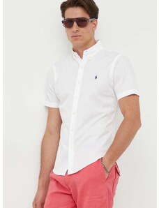 Košile Polo Ralph Lauren bílá barva, regular, s límečkem button-down