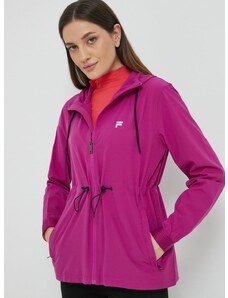Běžecká bunda Fila Racine fialová barva,