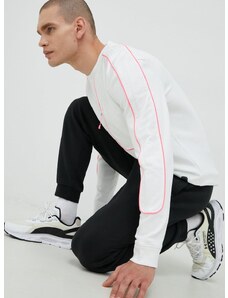 Běžecké triko s dlouhým rukávem Under Armour bílá barva