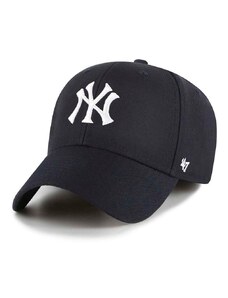 Čepice s vlněnou směsí 47brand MLB New York Yankees tmavomodrá barva, s aplikací, B-MVPSP17WBP-NYC