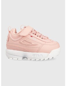 Dětské sneakers boty Fila Disruptor růžová barva