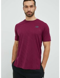 Běžecké tričko New Balance Q Speed vínová barva