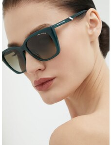 Sluneční brýle Armani Exchange dámské, zelená barva