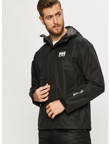 Bunda Helly Hansen černá barva, přechodná