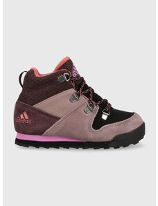 Dětské boty adidas Performance fialová barva
