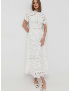Šaty Ivy Oak bílá barva, maxi