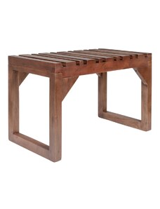 Hnědá dřevěná lavice DUTCHBONE JAKUB 70 x 40 cm