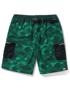 Bape Color Camo Mesh Pocket Shorts Green